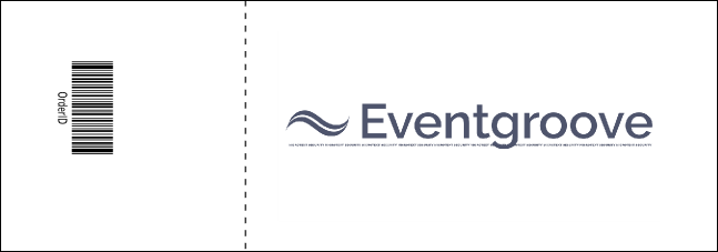 Christmas Scene Event Ticket Product Back