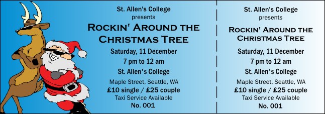 Cool Christmas General Admission 002 Event Ticket Product Front