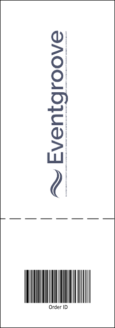 Sports Green and White Event Ticket Product Back