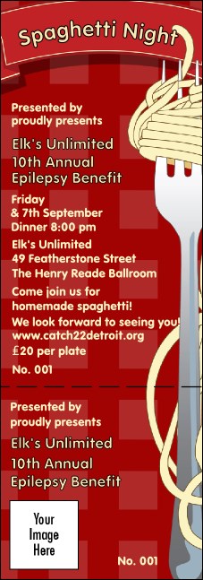 Spaghetti Event Ticket Product Front
