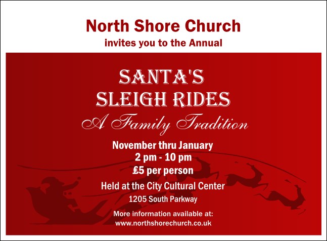 Christmas Scene Invitation Product Front