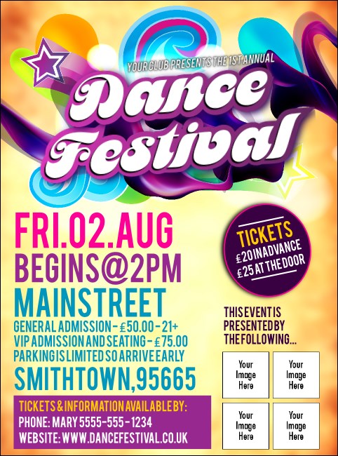 Disco Dance Flyer Product Front