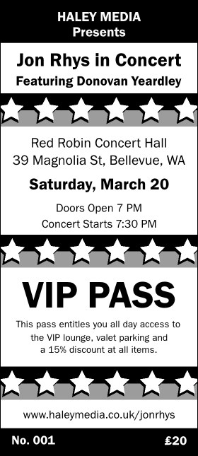 All Purpose Stars VIP Pass Product Front