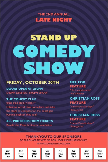 Comedy Spirals Image Poster Product Front