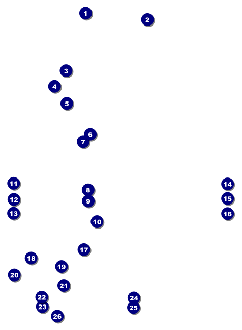 Football Lights Invitation Front Field Markers