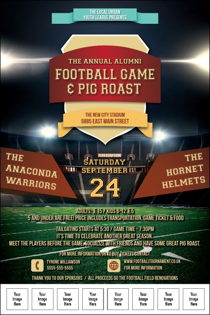 Football Lights Image Poster Product Front