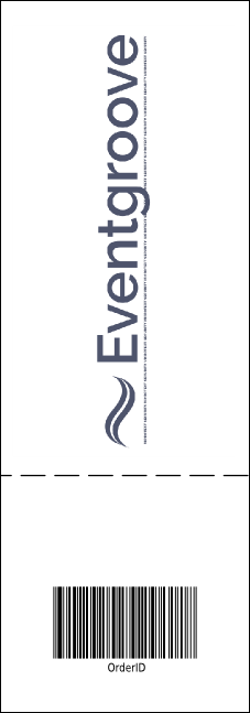 Football Ribbon Event Ticket Product Back