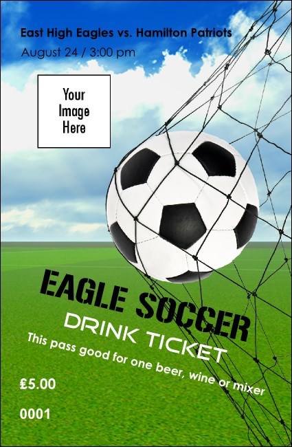 Football Schedule Drink Ticket Product Front