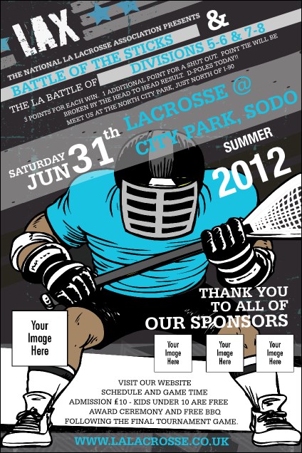 Lacrosse LAX Stick Poster Product Front