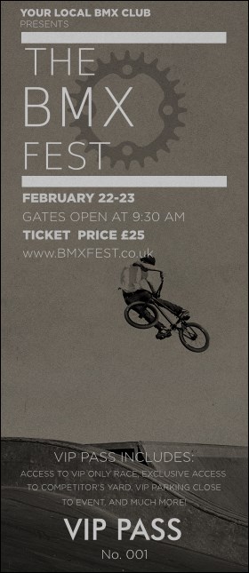 BMX VIP Pass Product Front