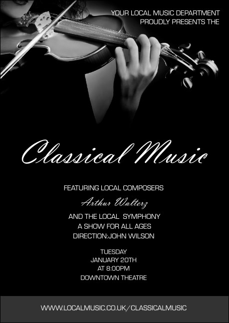 Classical Music Postcard Product Front