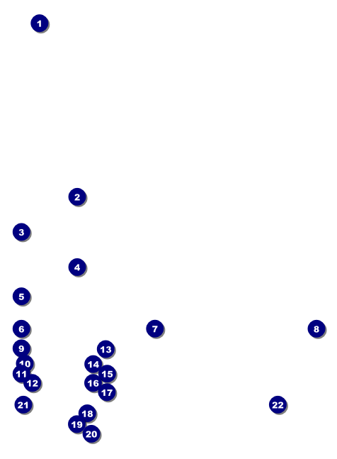 Football Green Invitation Front Field Markers