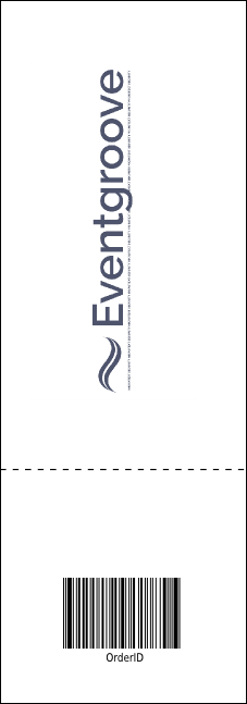 Football Purple Event Ticket Product Back