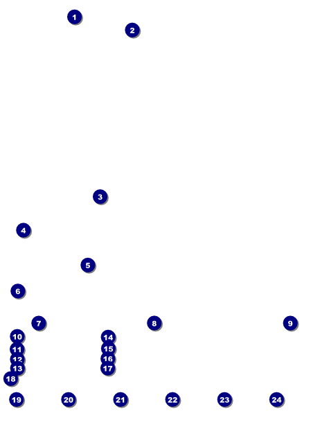 Football Purple Image Flyer Front Field Markers