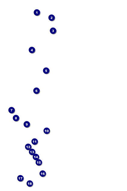 All Purpose Building and Streetlights Black and White  Poster Front Field Markers