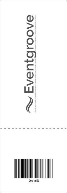 All Purpose Building and Streetlights Black and White  Event Ticket Product Back