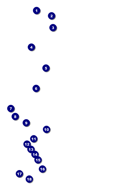 All Purpose Building and Streetlights Black and White  Postcard Front Field Markers