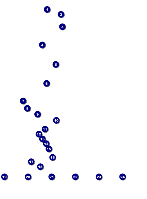 All Purpose Building and Streetlights Black and White  Image Flyer Front Field Markers