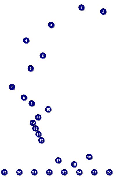 All Purpose buildings Black and White Image Poster Front Field Markers