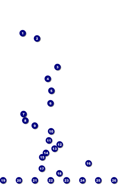 All Purpose Chalkboard Black and White Image Poster Front Field Markers