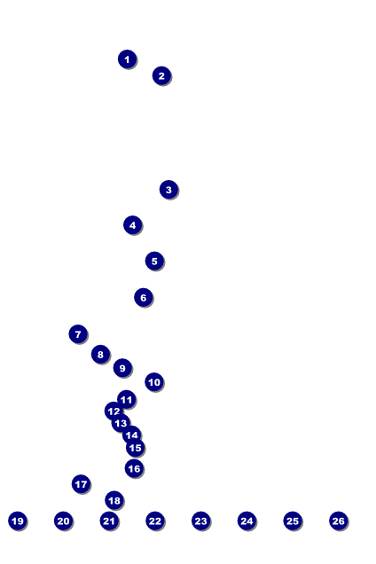 All Purpose Skyline Black and White Image Poster Front Field Markers