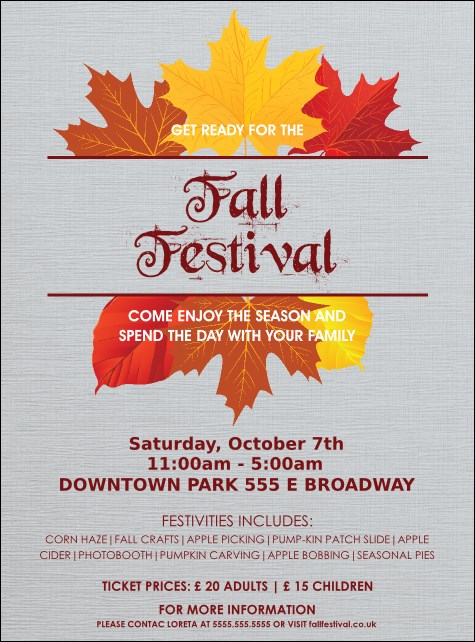 Fall Simple Flyer Product Front