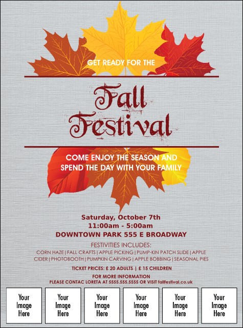 Fall Simple Image Flyer Product Front