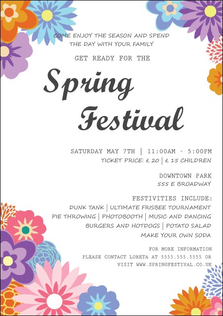 Spring Festival 3 Postcard Product Front