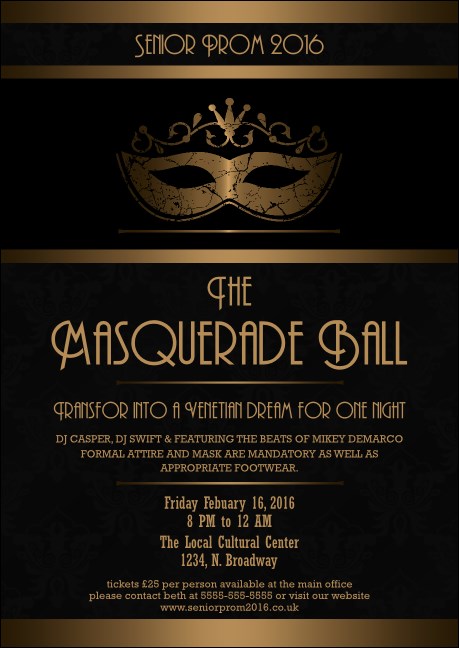 Masquerade Ball 3 Postcard Product Front