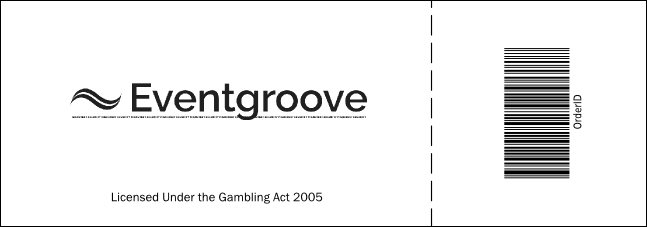 Retro Chalkboard Raffle Ticket Product Back