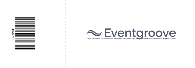 Modern Black Event Ticket Product Back