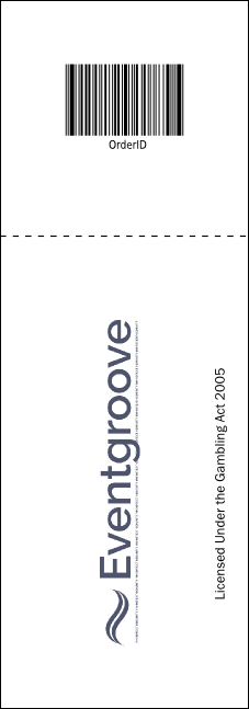 Fundraising Thermometer Raffle Ticket 0007 Product Back