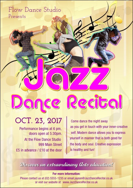 Jazz Dance Postcard Product Front