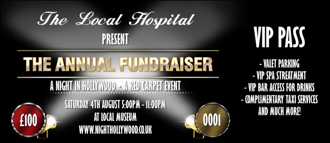 Hollywood Lights VIP Pass Product Front