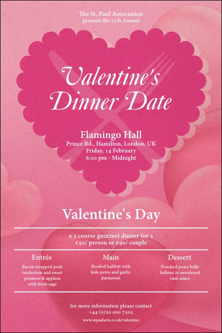 Valentine's Dinner Date  Poster Product Front