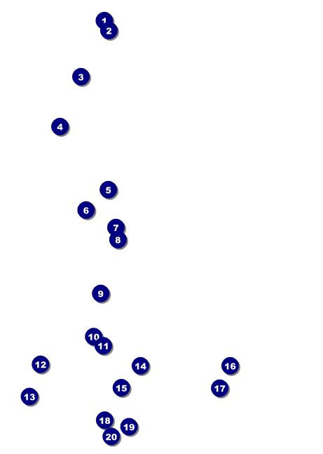 Valentine's Dinner Date  Postcard Front Field Markers