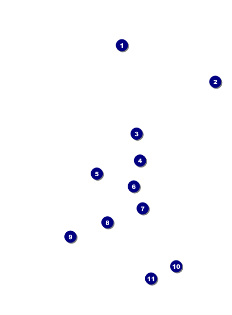 Valentines Day Lovehearts Invitation Front Field Markers