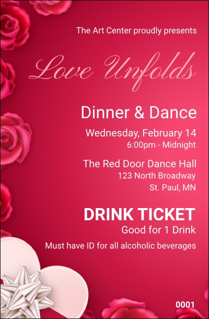 Love Unfolds Drink Ticket Product Front