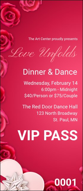 Love Unfolds VIP Pass Product Front