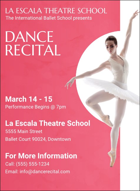 Ballet Dance Recital Invitation