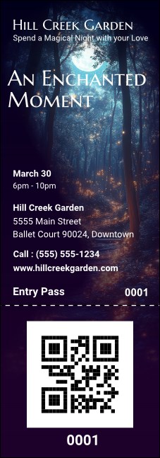 Enchanted Forest Event Ticket Product Front