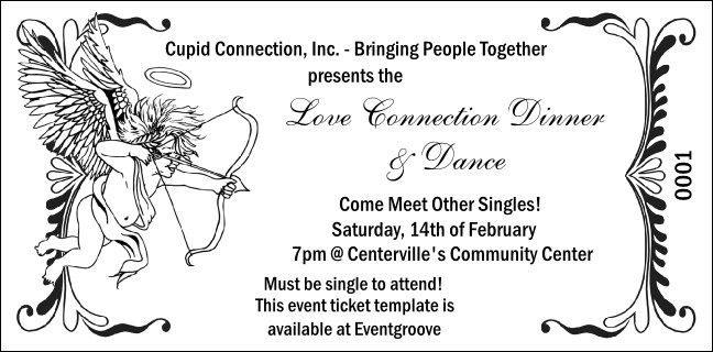Valentine's Day General Admission Ticket (003) Product Front