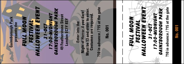 Halloween General Admission Ticket 003 Product Front