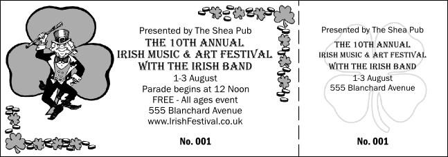 St. Patrick's Day General Admission Ticket 003 Product Front