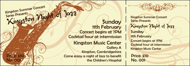 Concert Series Ticket 003 Product Front