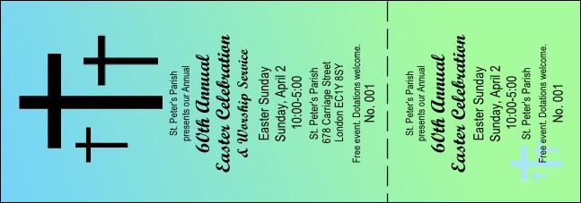 Easter General Admission Ticket Product Front