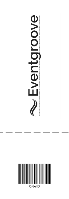 All Purpose (Black & White) Big Logo Event Ticket Product Back