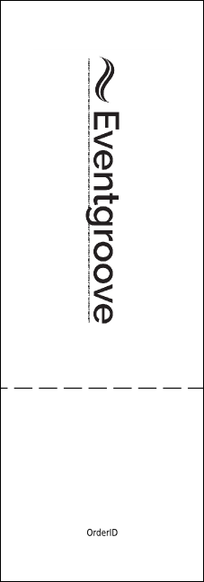 Your Image Concert Green Event Ticket Product Back
