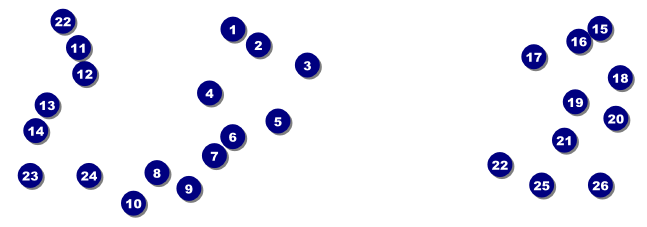 Colour Circles Event Ticket Front Field Markers