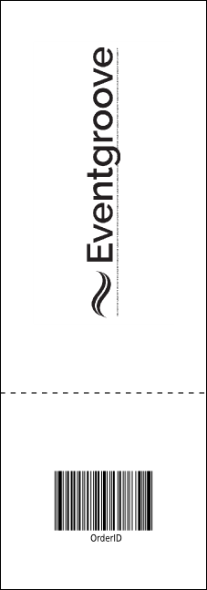 Snowboarding Event Ticket Product Back